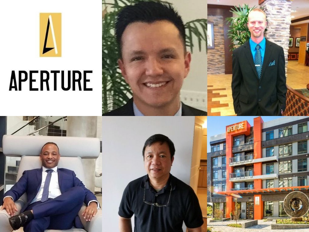 Collage of the management team of Aperture.