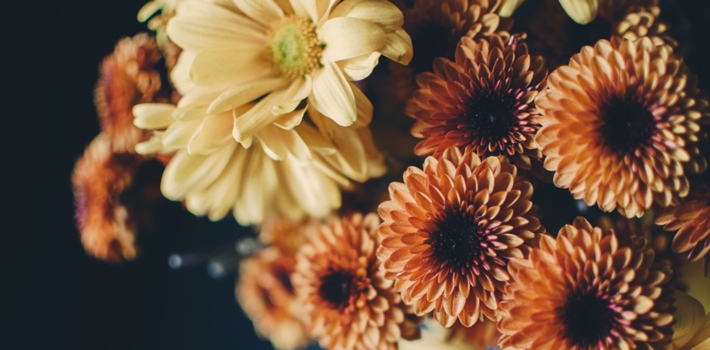 Beautiful fall floral arrangement.