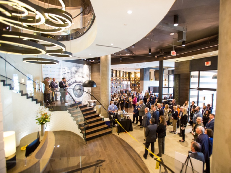 Event celebrating the grand opening of Aperture.