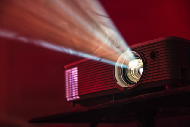 Projector in action.