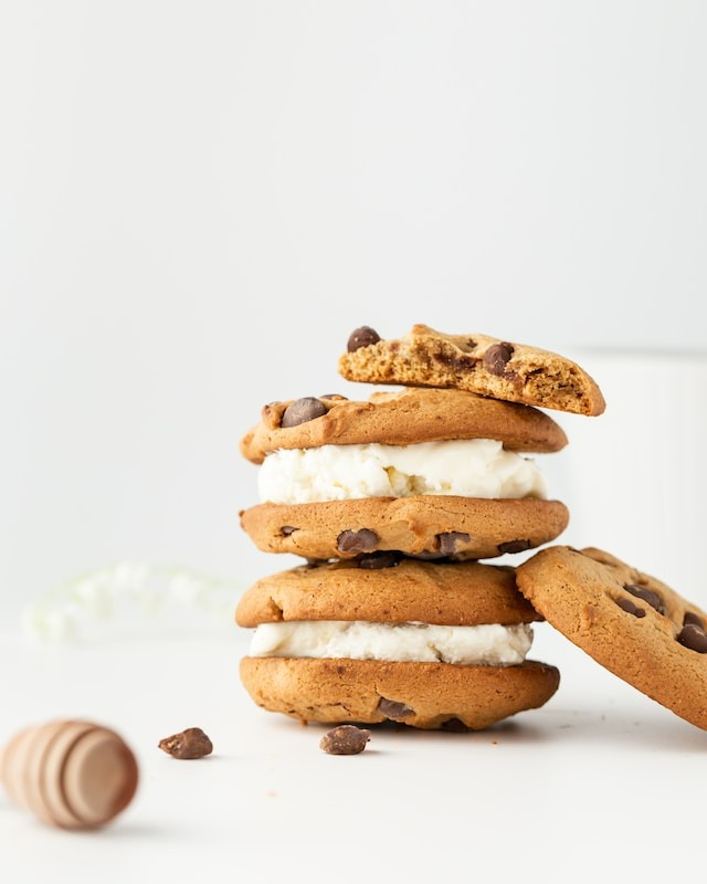 Homemade cookies with fillings.